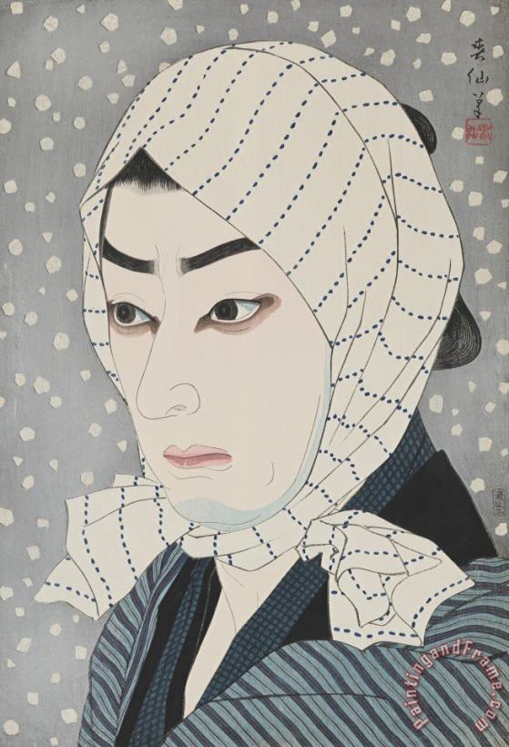 Natori Shunsen Ichimura Uzayemon As Naoji Art Painting