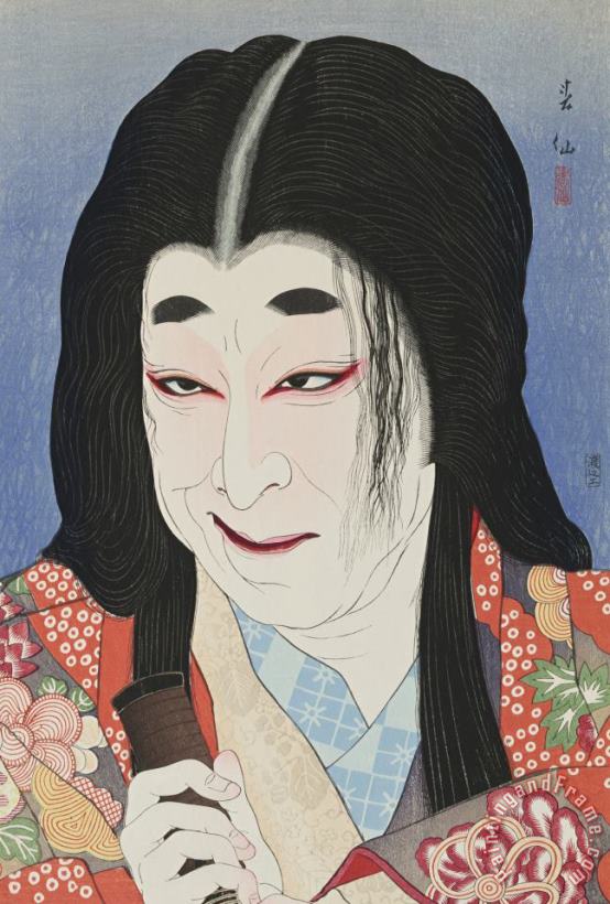 Natori Shunsen Nakamura Utayemon As Yodogimi Art Painting