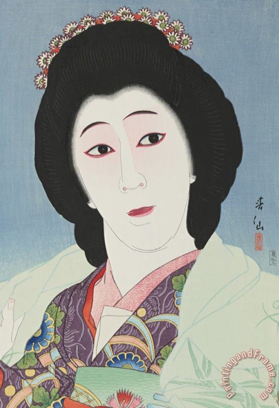 Natori Shunsen Onoye Baiko As Sayuri Art Print