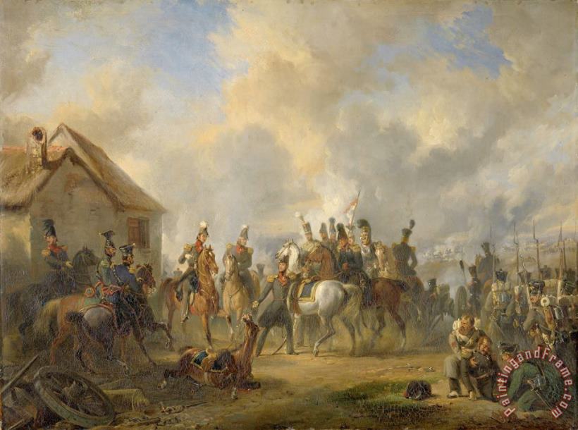 The Battle of Bautersem During The Ten Days' Campaign painting - Nicolaas Pieneman The Battle of Bautersem During The Ten Days' Campaign Art Print