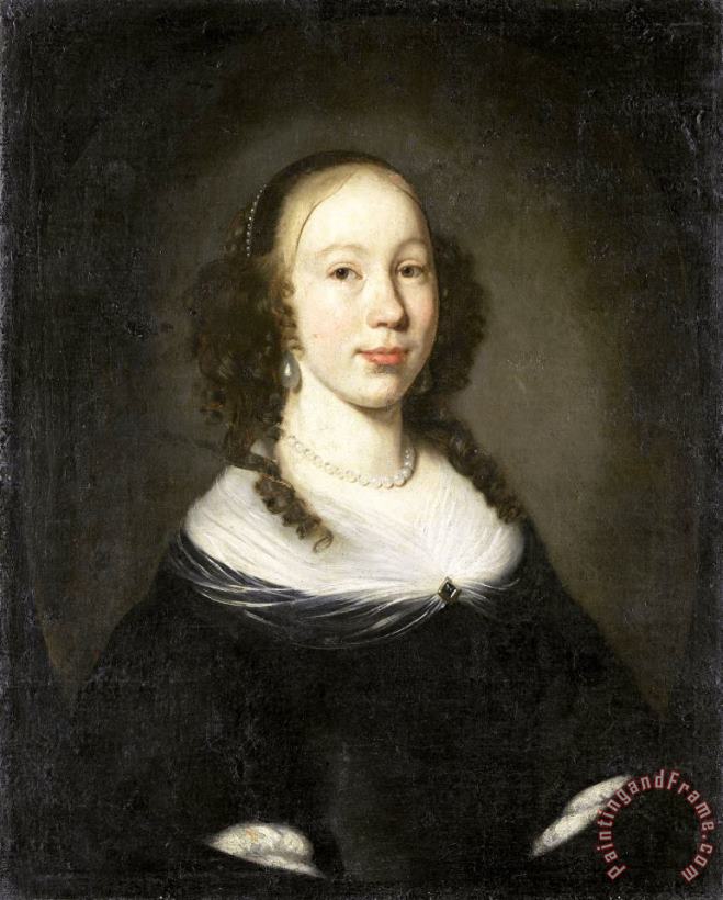 Portrait of a Young Woman painting - Nicolaes Maes Portrait of a Young Woman Art Print
