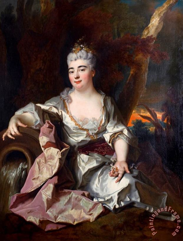 Portrait of The Duchesse De Berry painting - Nicolas de Largilliere Portrait of The Duchesse De Berry Art Print