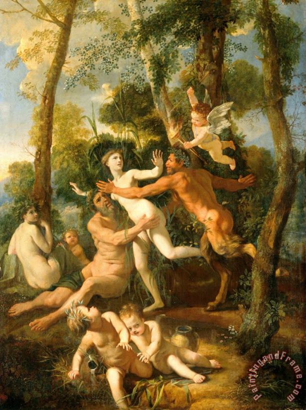 Nicolas Poussin Pan And Syrinx Art Painting