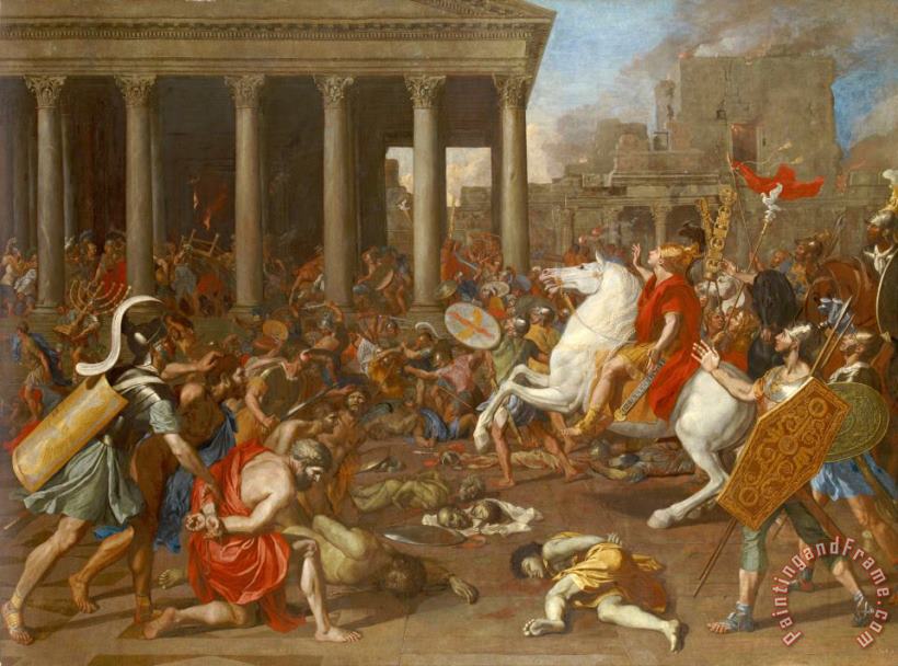The Conquest of Jerusalem by Emperor Titus painting - Nicolas Poussin The Conquest of Jerusalem by Emperor Titus Art Print