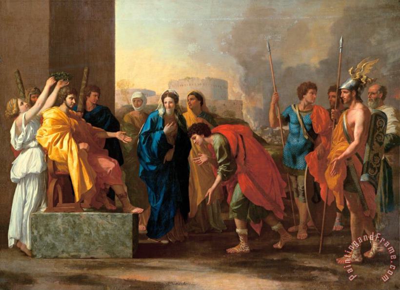 The Continence of Scipio painting - Nicolas Poussin The Continence of Scipio Art Print