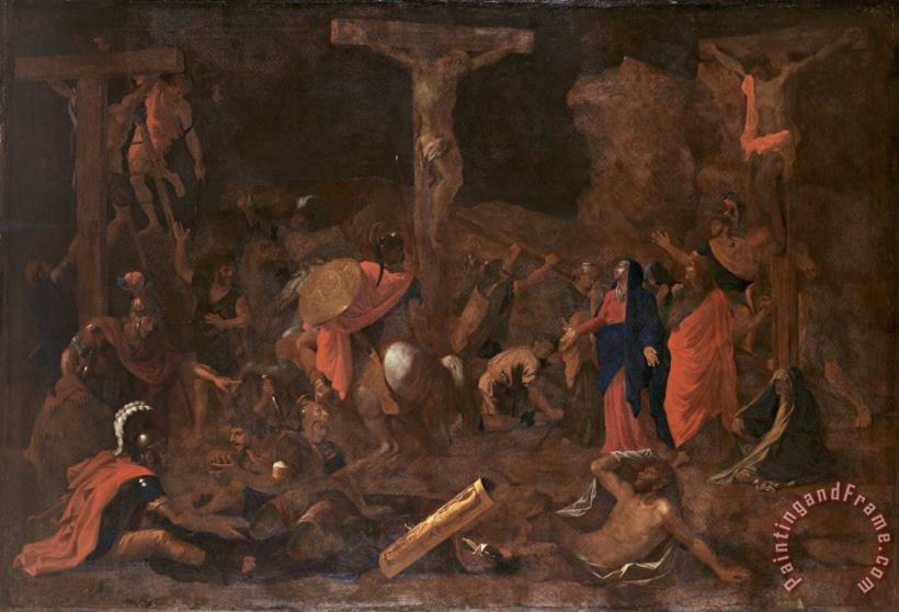 The Crucifixion painting - Nicolas Poussin The Crucifixion Art Print