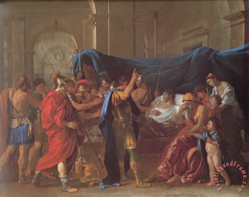 Nicolas Poussin The Death of Germanicus Detail Art Print