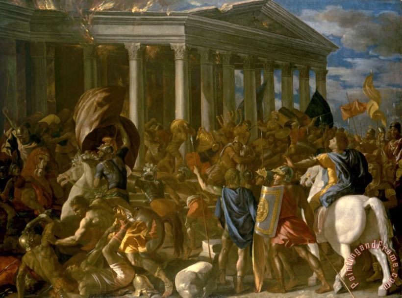 Nicolas Poussin The Destruction And Sack of The Temple of Jerusalem Art Print