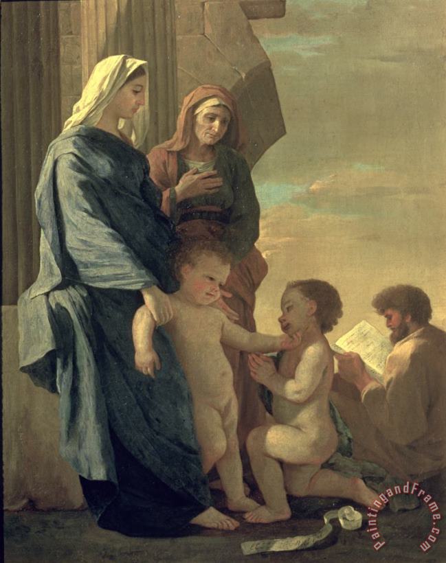 Nicolas Poussin The Holy Family Art Print