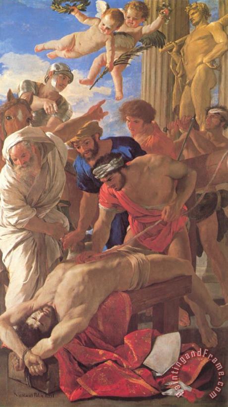 The Martyrdom of St Erasmus painting - Nicolas Poussin The Martyrdom of St Erasmus Art Print