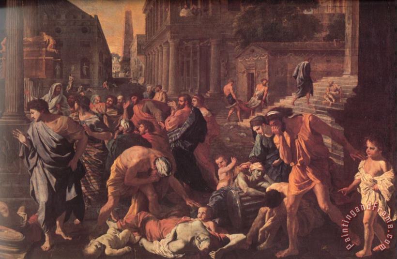 The Plague of Ashdod Detail painting - Nicolas Poussin The Plague of Ashdod Detail Art Print