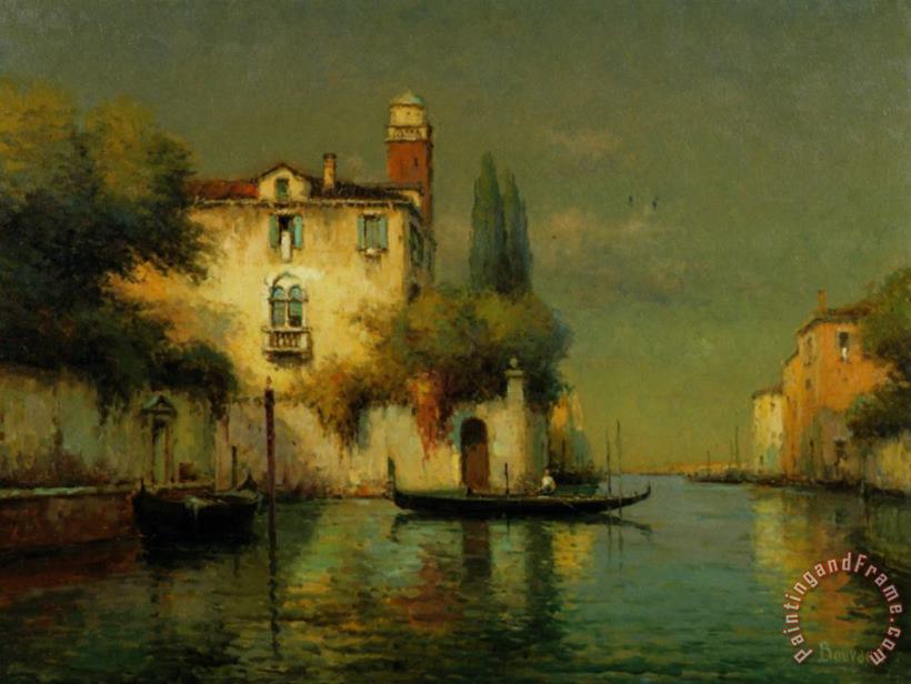 A Venetian painting - Noel Bouvard A Venetian Art Print