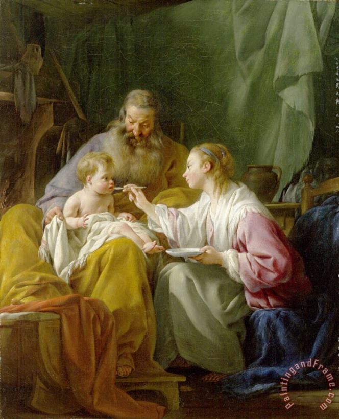 Noel Halle The Holy Family Art Painting