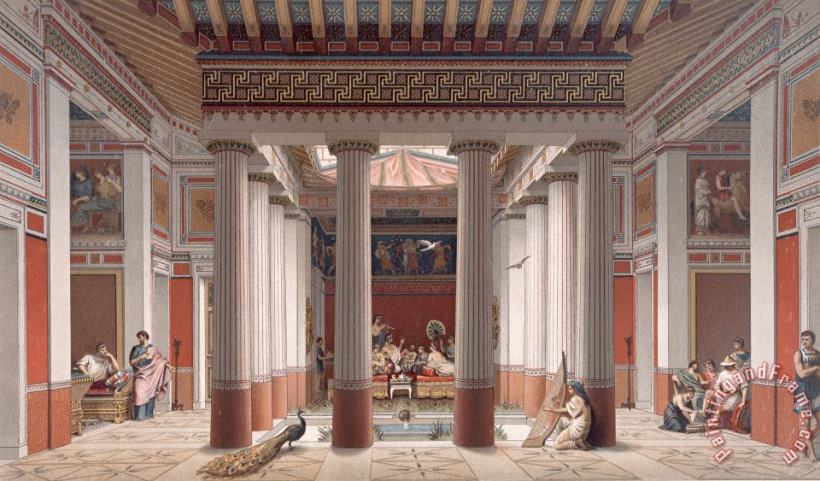 Nordmann A Banquet In Ancient Greece Art Painting