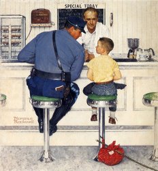 Norman Rockwell The Runaway 1958