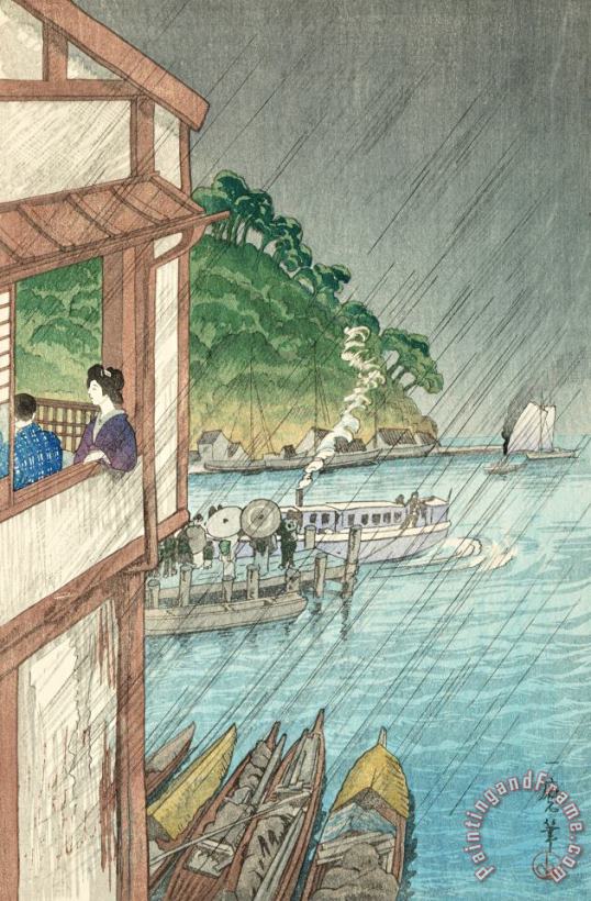 View of Mihonoseki, Izumo painting - Oda Kazuma View of Mihonoseki, Izumo Art Print