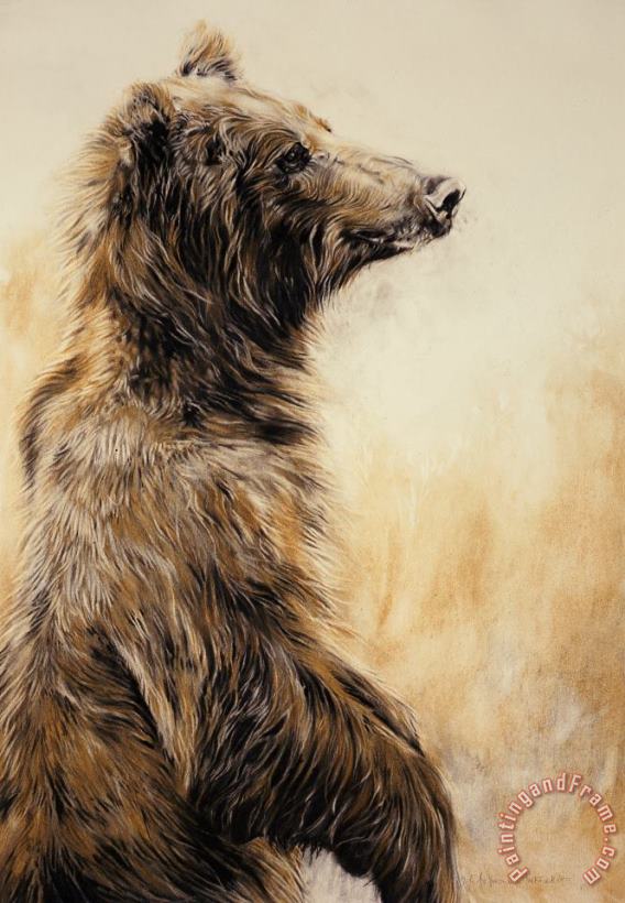 Grizzly Bear 2 painting - Odile Kidd Grizzly Bear 2 Art Print