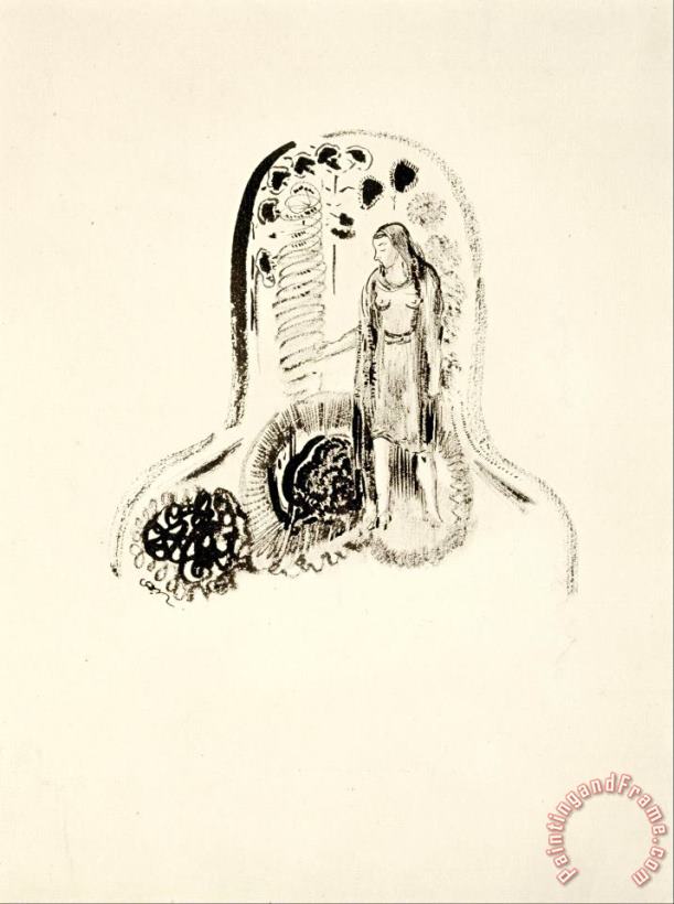 Odilon Redon Jeune Fille Dans Un Jardin De Fleurs Art Painting
