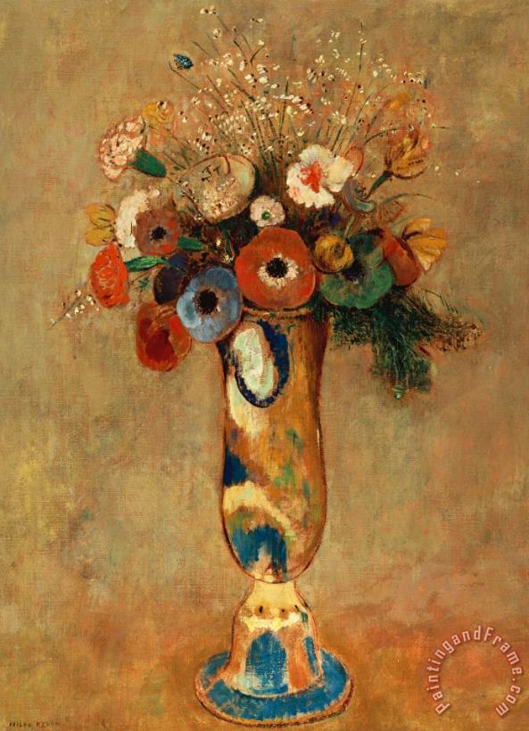 Vase Of Flowers painting - Odilon Redon Vase Of Flowers Art Print