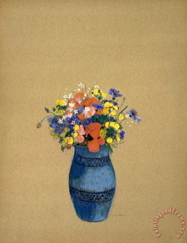 Odilon Redon Vase of Flowers Art Painting
