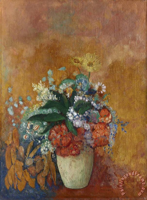 Vase of Flowers painting - Odilon Redon Vase of Flowers Art Print