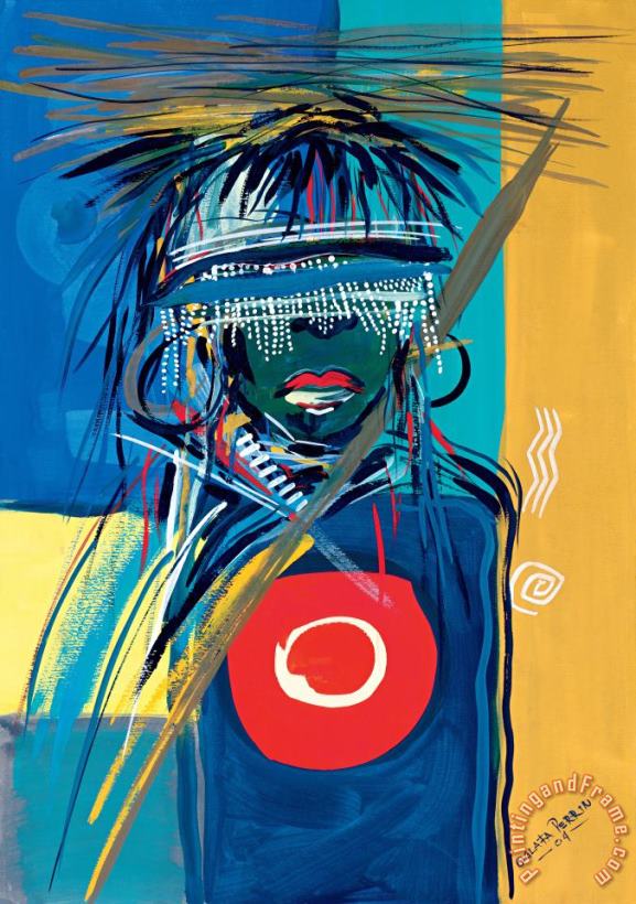 Blind To Culture painting - Oglafa Ebitari Perrin Blind To Culture Art Print