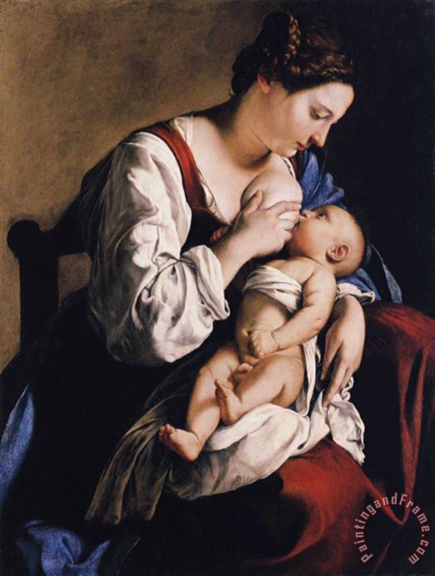 Orazio Gentleschi Madonna And Child Art Painting
