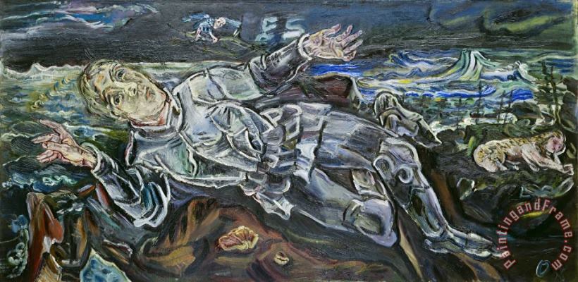 Oskar Kokoschka Knight Errant Art Painting