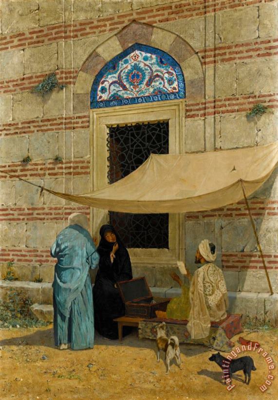 Osman Hamdi Bey Arzuhalci , Public Scribe Art Painting