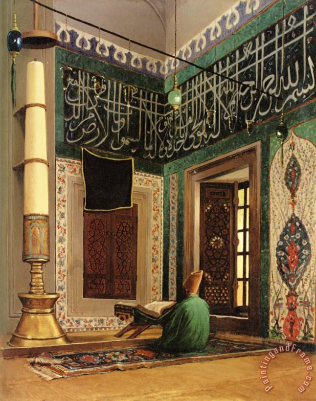Atik Valide Mosque, Uskudar painting - Osman Hamdy Bey Atik Valide Mosque, Uskudar Art Print
