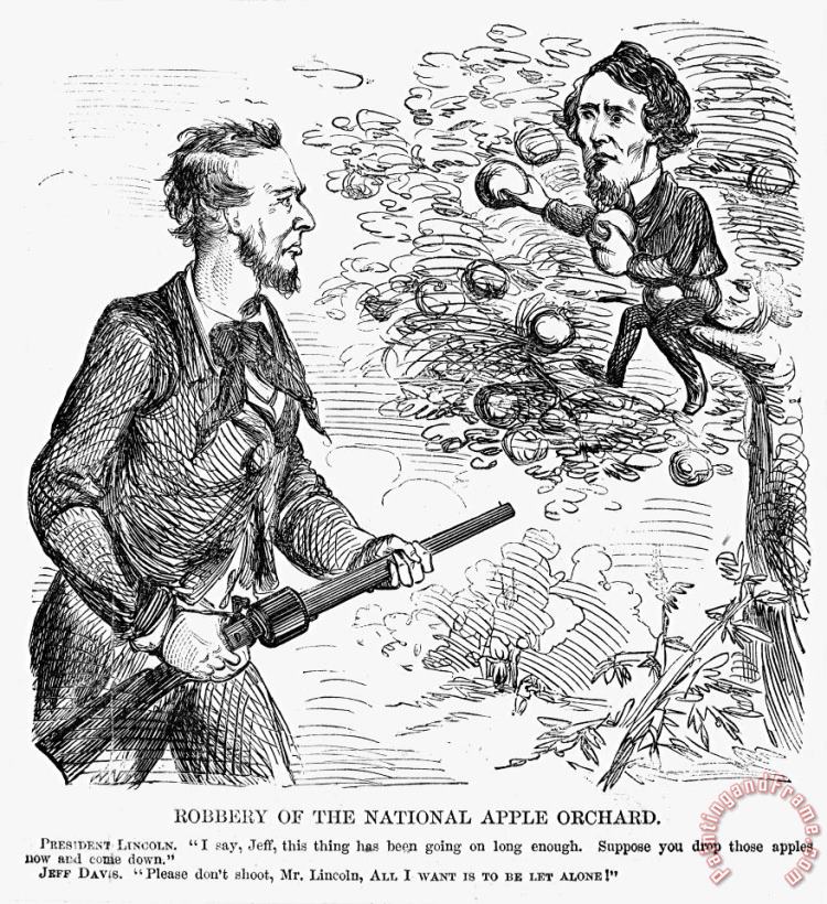 Others Abraham Lincoln Cartoon Art Print