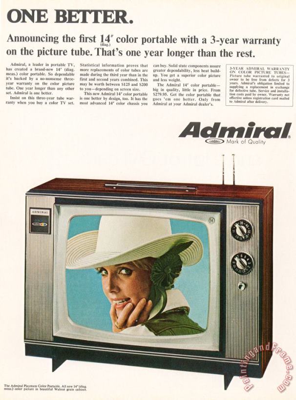 Others Ad: Color Television, 1968 Art Print