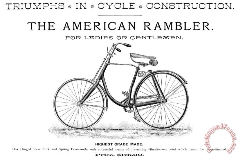Others American Bicycle, 1890 Art Print
