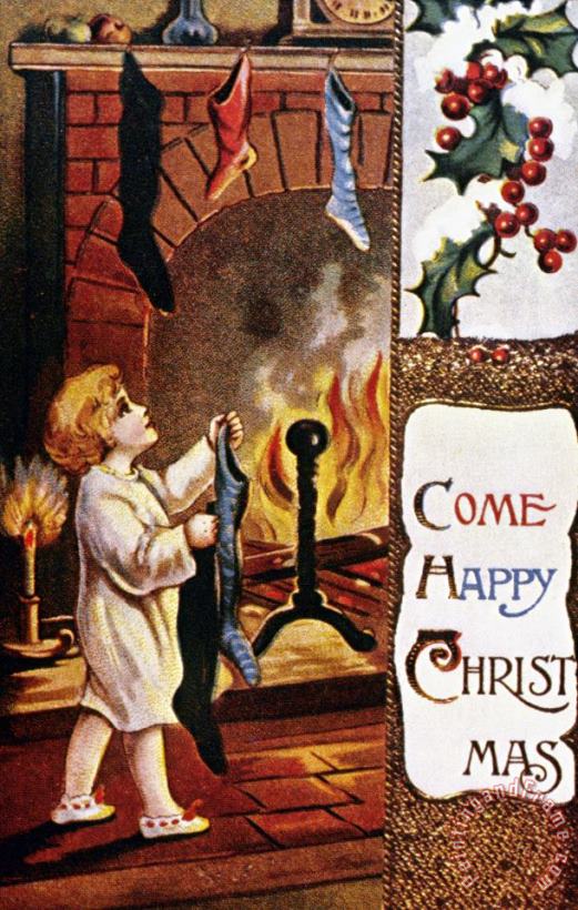 Others American Christmas Card Art Print