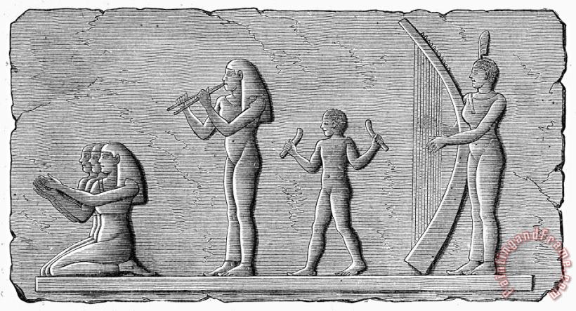 Others Ancient Egypt: Musicians Art Painting