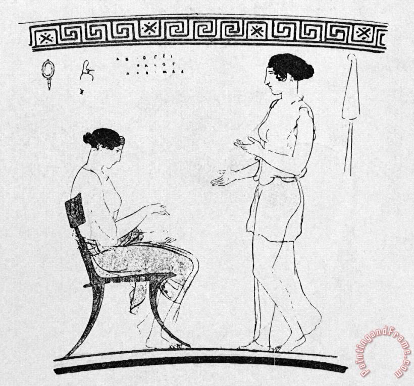 Ancient Greek Women painting - Others Ancient Greek Women Art Print