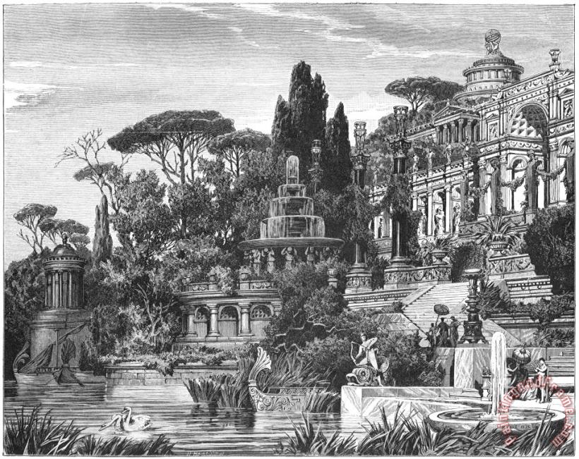 Others Ancient Roman Villa Art Print