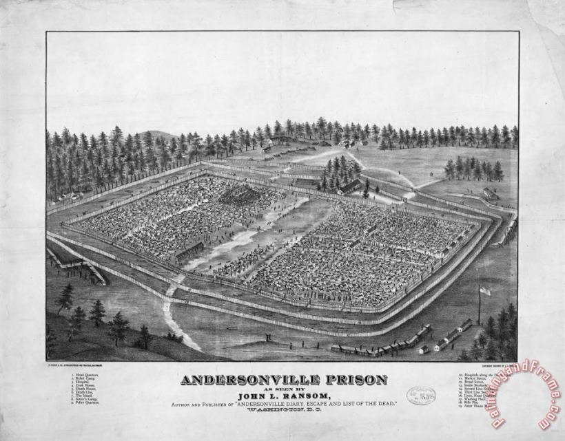 Andersonville Prison, 1864 painting - Others Andersonville Prison, 1864 Art Print