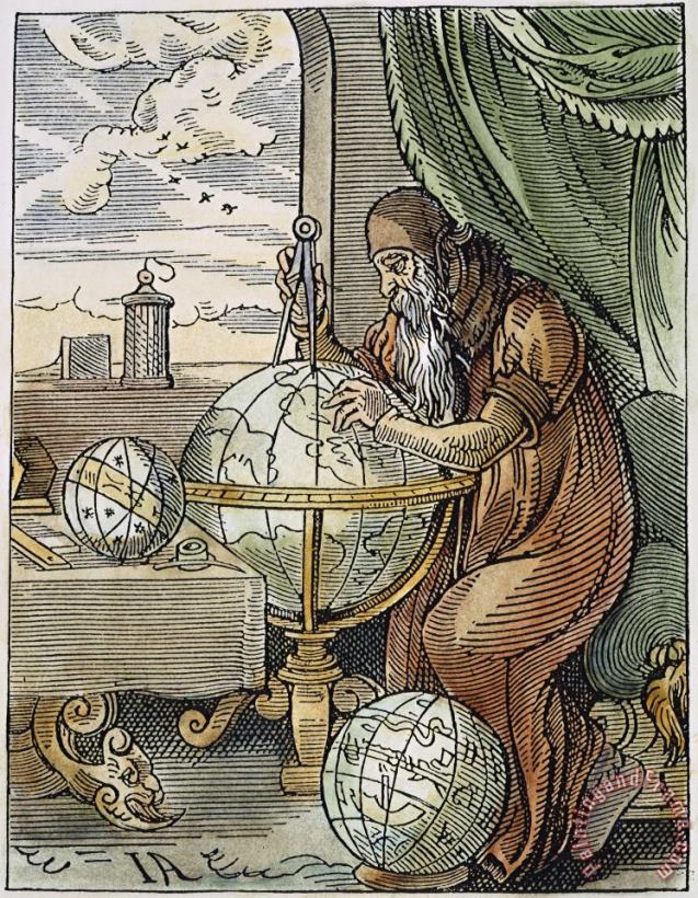 ASTRONOMER, 16th CENTURY painting - Others ASTRONOMER, 16th CENTURY Art Print