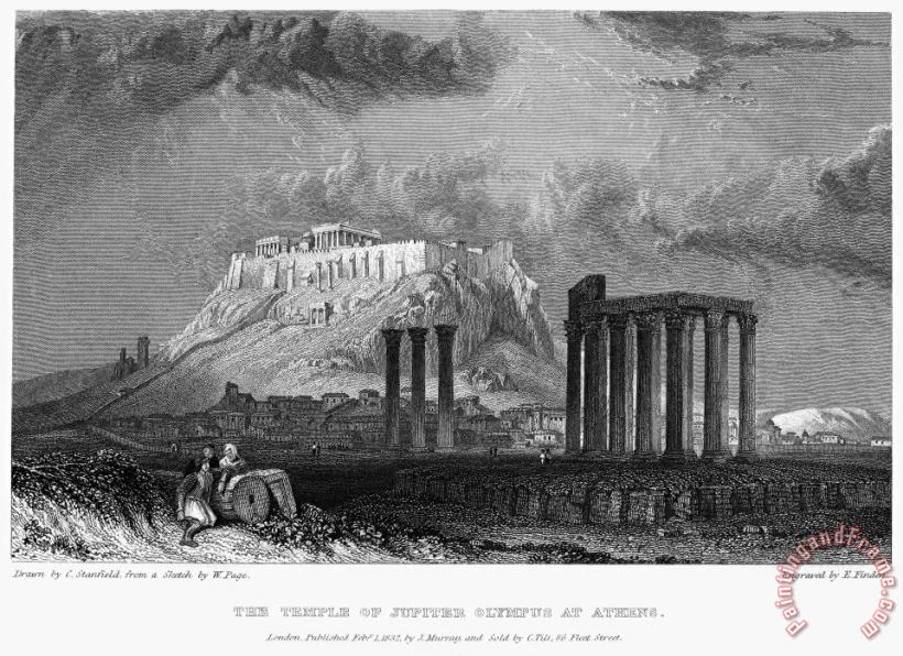 Others Athens: Olympian Zeus Art Print