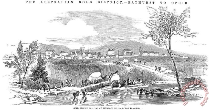 Others Australian Gold 1851 painting Australian 1851 print for sale