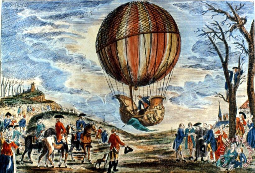 Others Ballooning, Paris, 1783 Art Painting