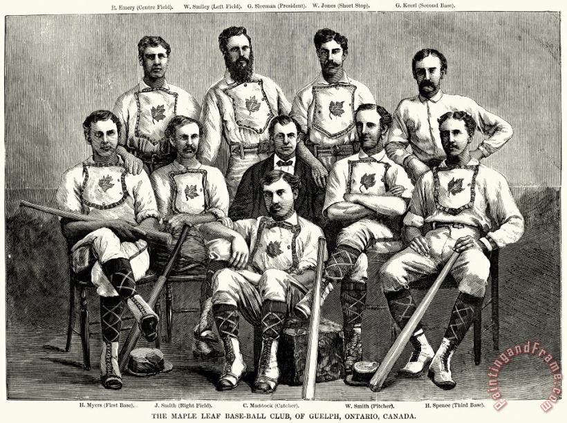 Baseball: Canada, 1874 painting - Others Baseball: Canada, 1874 Art Print