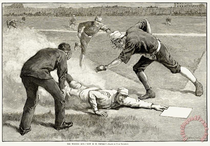 Baseball Game, 1885 painting - Others Baseball Game, 1885 Art Print