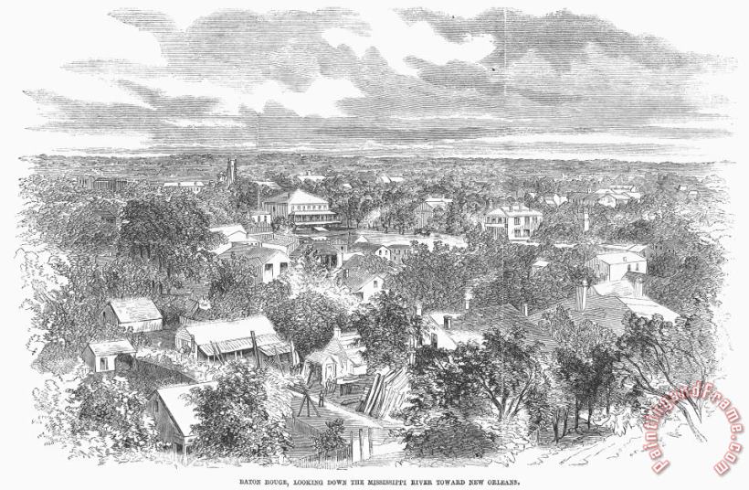 Baton Rouge, 1862 painting - Others Baton Rouge, 1862 Art Print