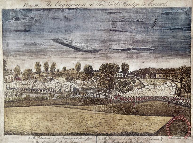 Battle Of Concord, 1775 painting - Others Battle Of Concord, 1775 Art Print
