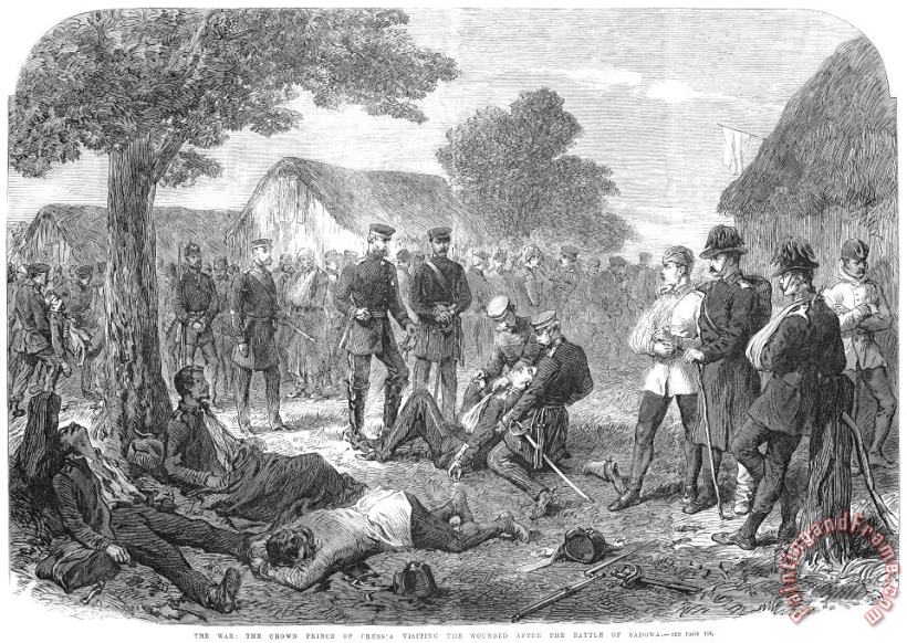 Battle Of Sadowa, 1866 painting - Others Battle Of Sadowa, 1866 Art Print