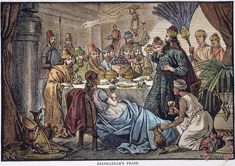 Belshazzars Feast painting - Others Belshazzars Feast Art Print
