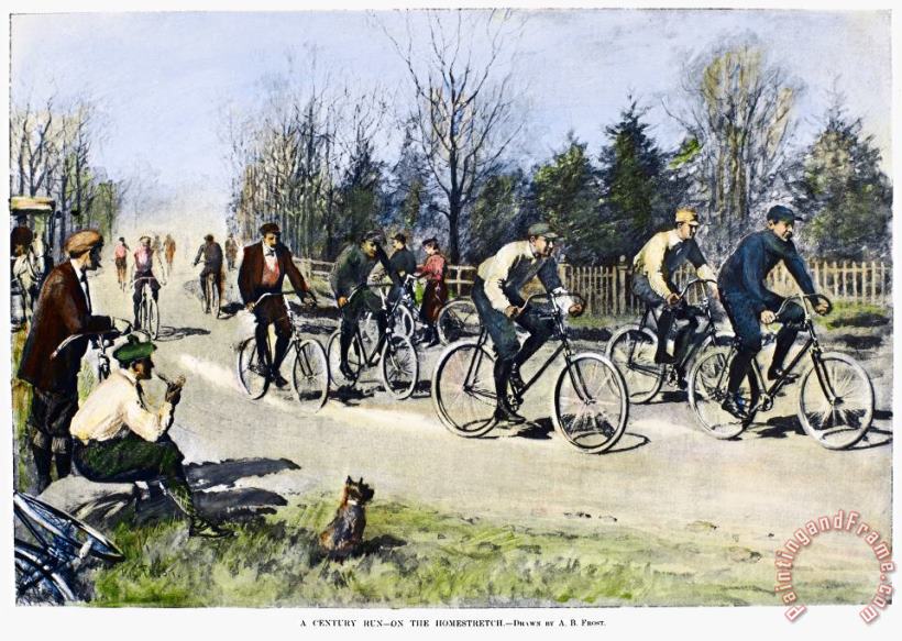 Bicycle Race, 1896 painting - Others Bicycle Race, 1896 Art Print