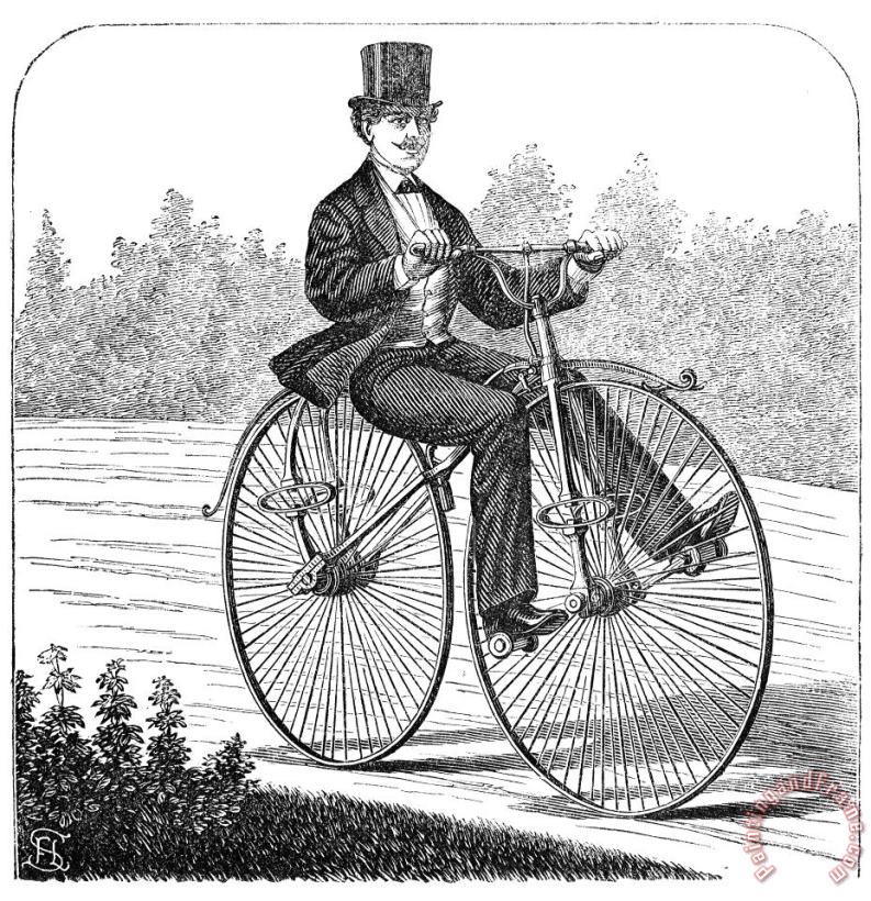 Others Bicycling, 1869 Art Painting